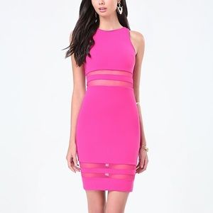 Sheer Paneled Racerback Midi Dress