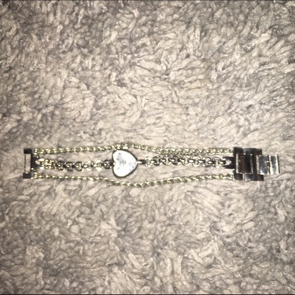 Silver Heart-Shaped Watch