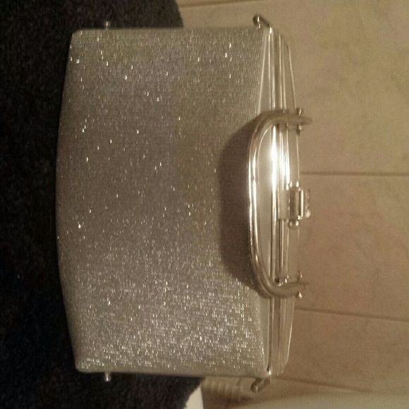 Sparkling silver evening bag