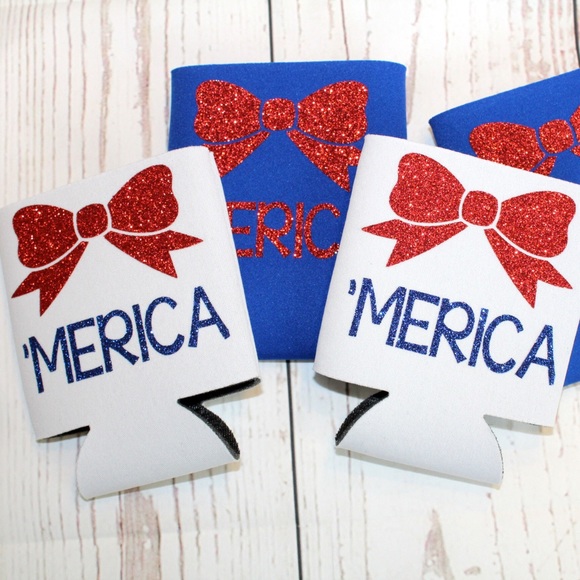 Merica Can Cooler Koozie - Picture 2 of 2