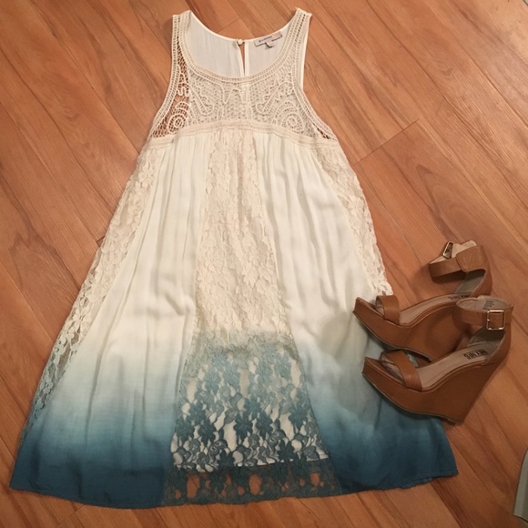 Free People lace tie dye dress