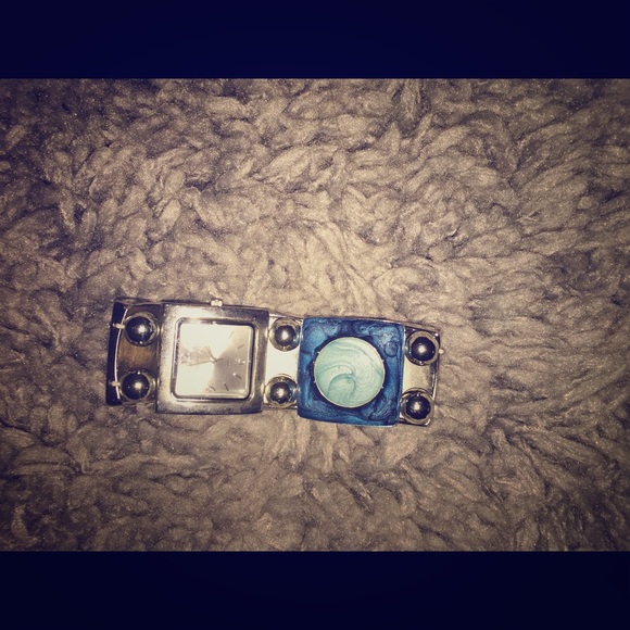 Silver Square-Shaped Watch