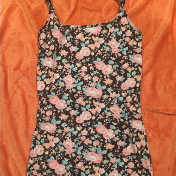 floral print spaghetti strap