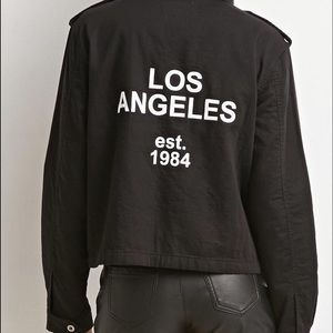 Black Contemporary Los Angeles Utility Jacket