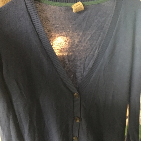 Blue Button-Up Cardigan