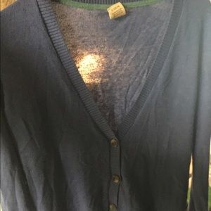 Blue Button-Up Cardigan