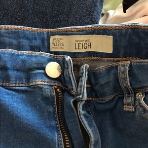 Ripped topshop Moto Leigh jeans