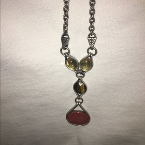 Lia Sophia Pink stone necklace