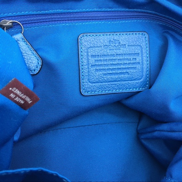 Coach Denim Pebble Grain Micke Satchel & wristlet - Picture 3 of 4