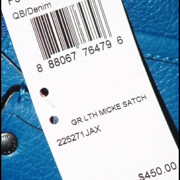 Coach Denim Pebble Grain Micke Satchel & wristlet - Picture 4 of 4