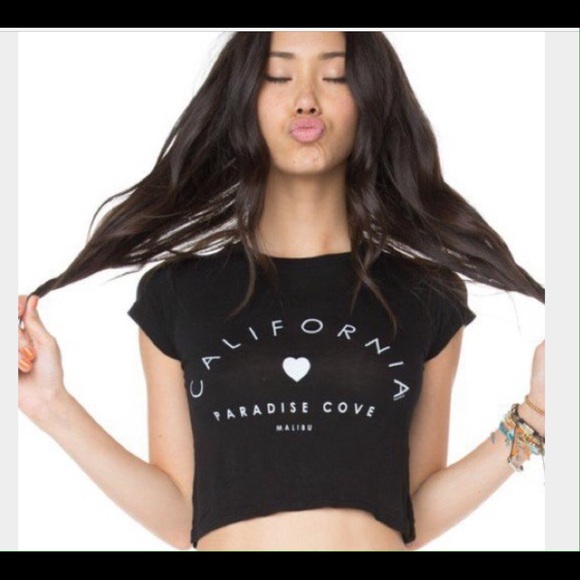 Brandy Melville Tops - Brandy Melville NWT Paradise Cove cropped tee