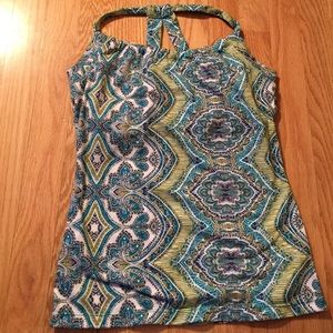 Women's built-in sports bra tank