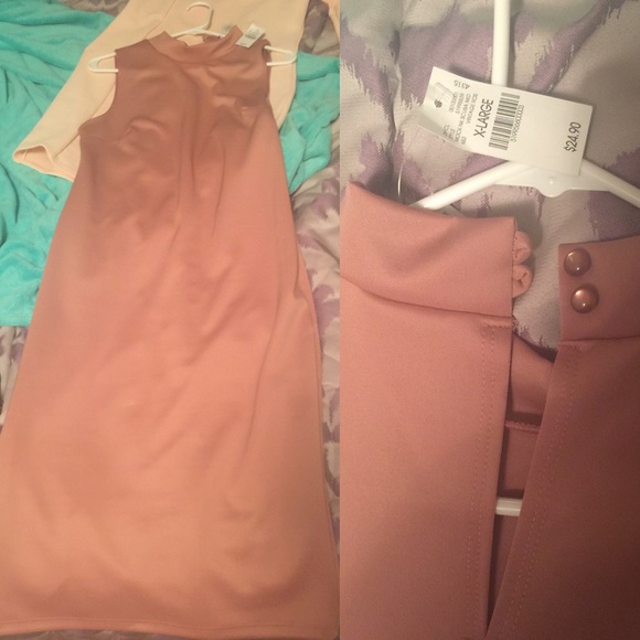 Pink midi dress -new with tags