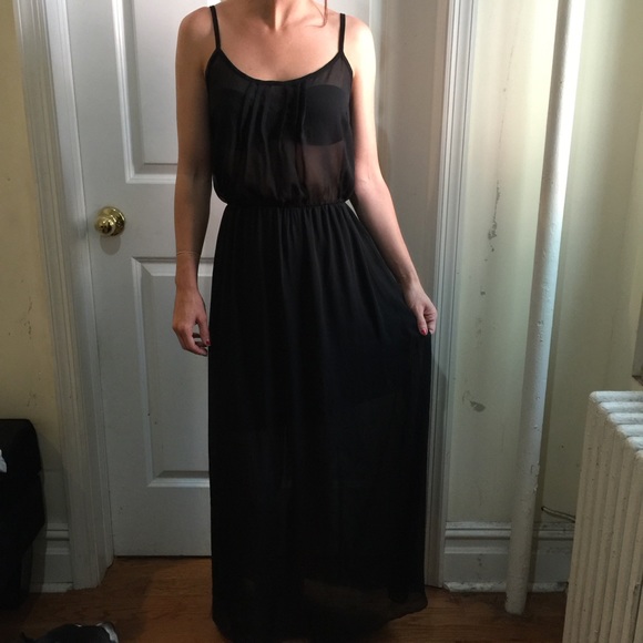 Brandy Melville Dresses & Skirts - Brandy Melville Black Boho Maxi Dress