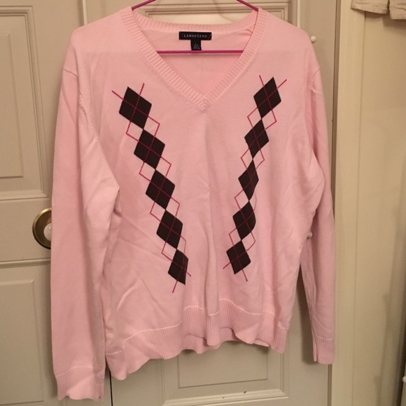 Lands end sweater v neck size L