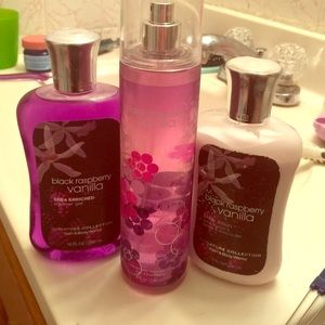 BBW Black Raspberry Vanilla trio