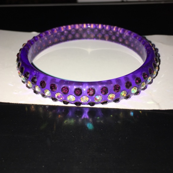 Purple Rhinestone Bracelet