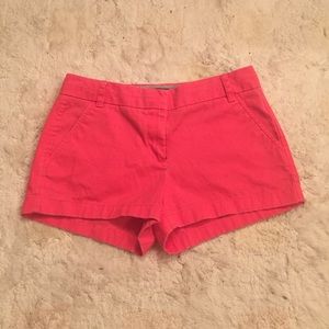 J. Crew 3" Bright Pink Chino Shorts