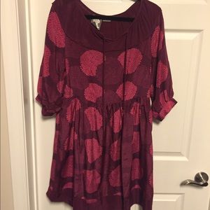 Anthropologie silk dress