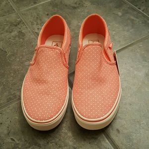 Polka dot Vans *NEVER WORN*