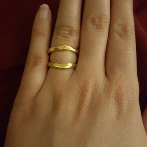 Gorjana gold double band ring