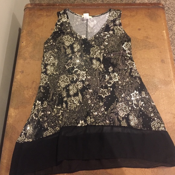 Sparkly, paisley tank!