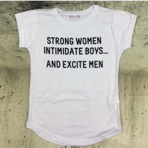 Strong women intimidate boys and excite men tee - Picture 2 of 3
