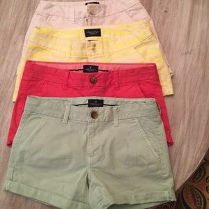 American Eagle Shorts Sz 6 Lot of FOUR pairs!