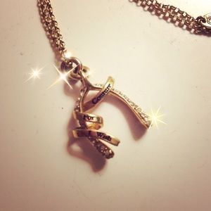 Vintage Juicy Couture Wishbone Necklace