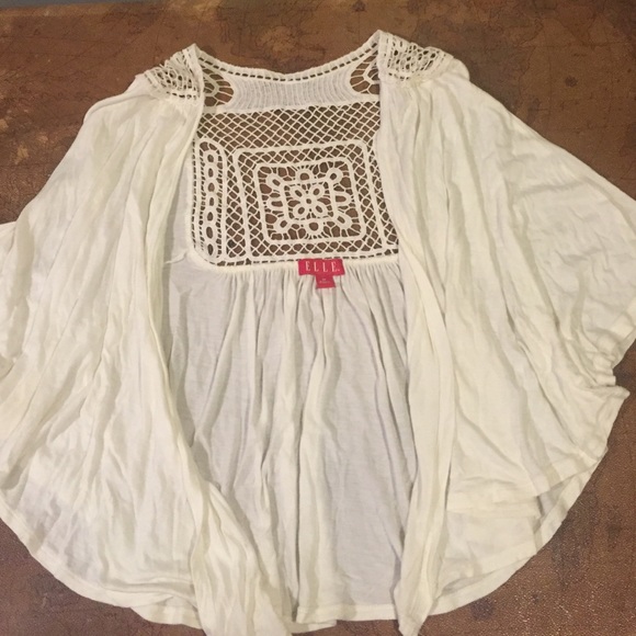 Open crochet cardigan