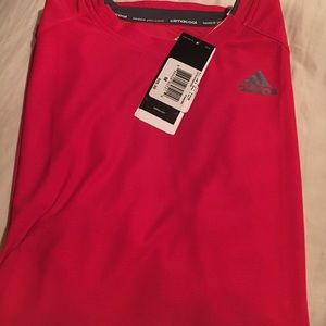Men's red and grey work out shirt