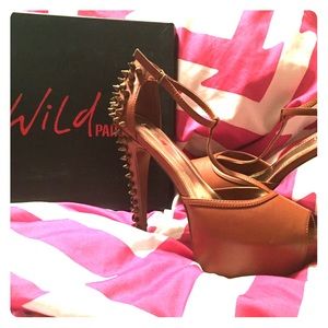 Wild Pair "Edie" Platform T-Strap