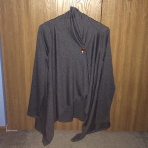 Gray shall/poncho, never worn, new with tags