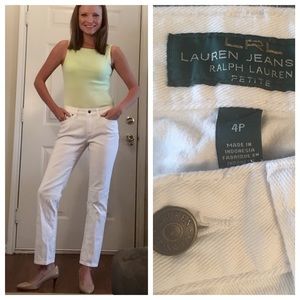Lauren Ralph Lauren White Cropped Jeans 4P