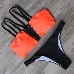 Bright Orange Bikini Top