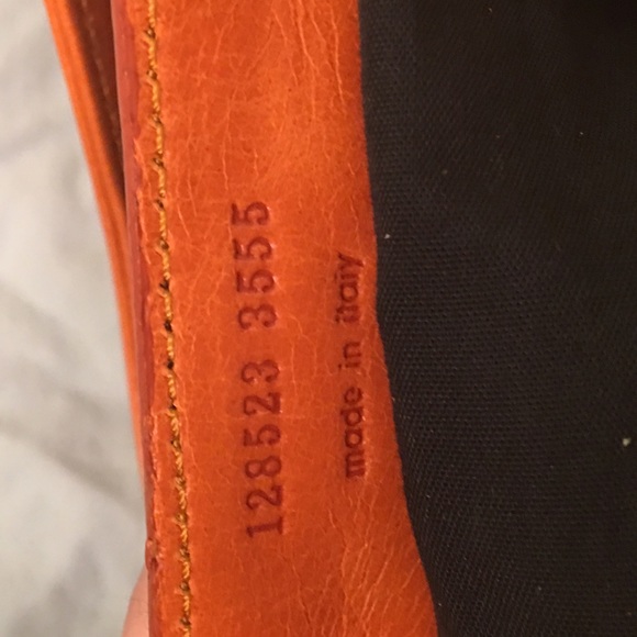 Mini orange-ish Balenciaga City bag - Picture 3 of 4