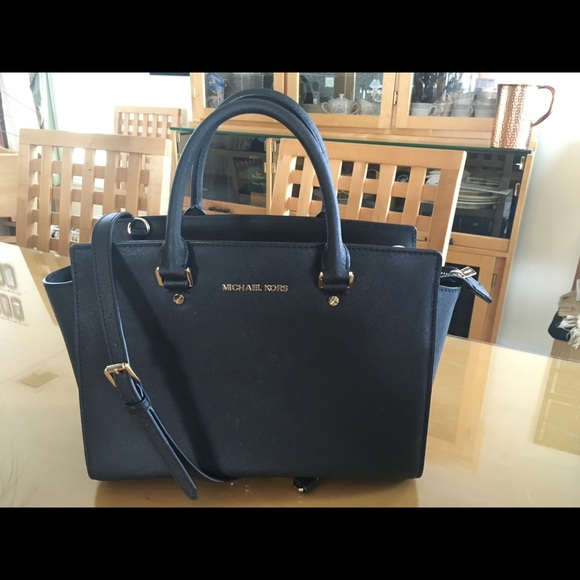 Michael Kors Selma leather satchel