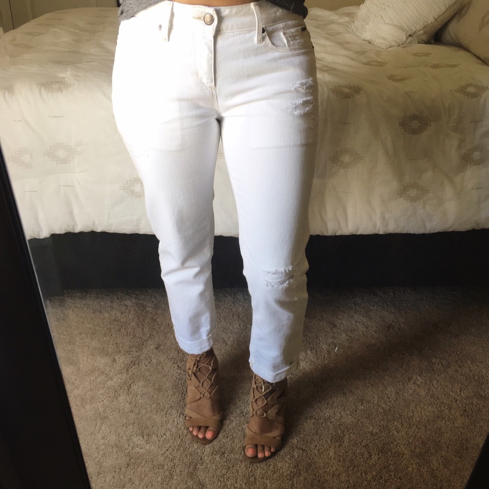 Joes Ex Lover white crop pants