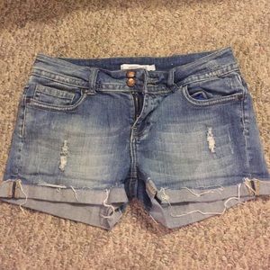 Denim shorts
