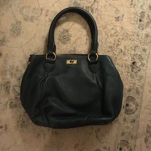 Dark green J. Crew satchel