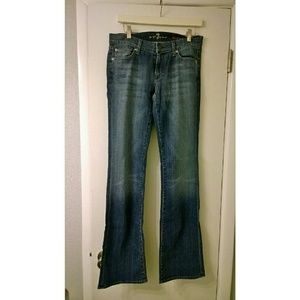 7 for all Mankind bootcut blue jeans