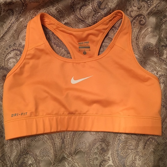 Orange Nike sports bra!