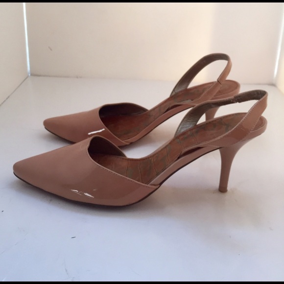 Sam Edelman Nude Sling Backs.