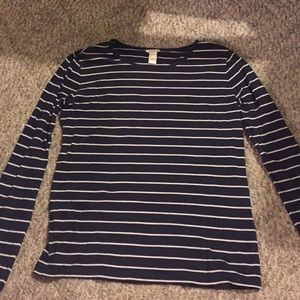 Striped white and blue shirt