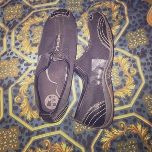 Black Merrell Barrado Zip-up Shoes