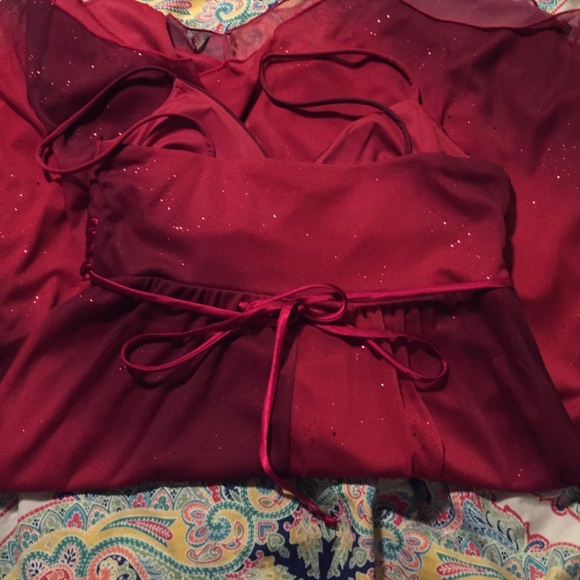 Sparkly Red Formal Dress - Picture 3 of 4