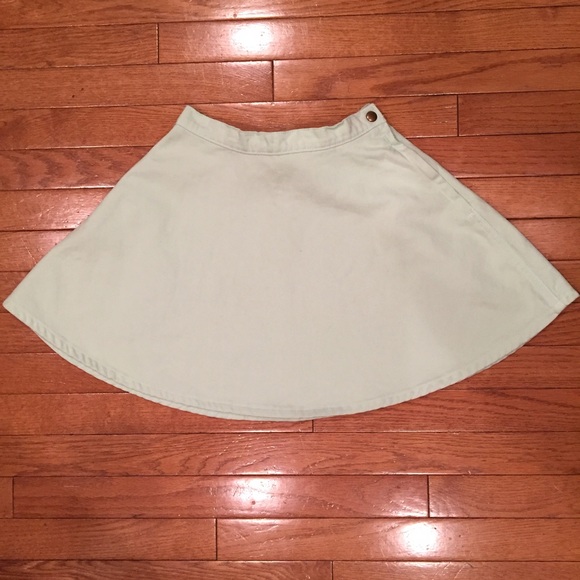 American Apparel Pistachio Denim Circle Skirt! - Picture 2 of 6