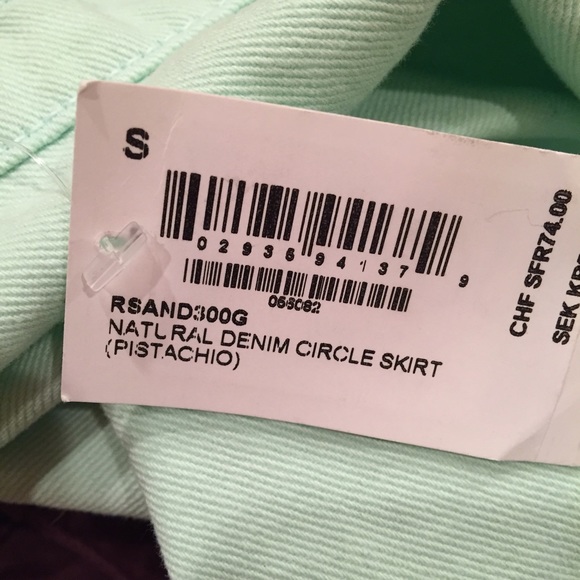 American Apparel Pistachio Denim Circle Skirt! - Picture 3 of 6