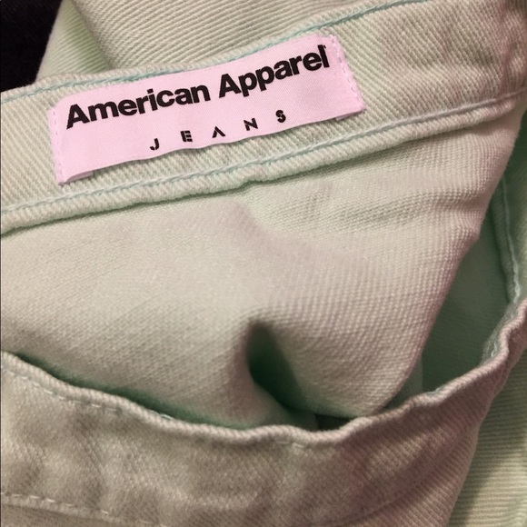 American Apparel Pistachio Denim Circle Skirt! - Picture 4 of 6