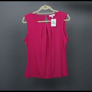Calvin Klein Sleeveless Top in Hot Pink